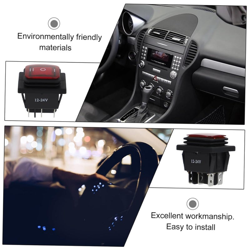 Cabilock 6 Pin 3 Way 12V Waterproof Rocker Switch On Off For Boat Car Home Appliances - Image 5
